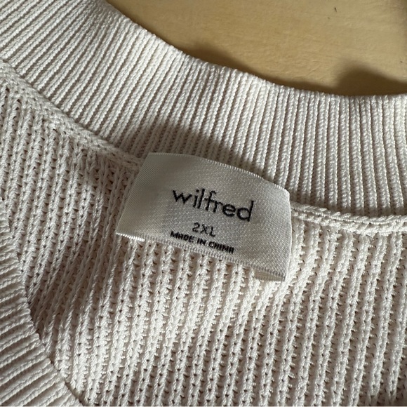 Wilfred By Aritzia White Sleeveless Halter Knit Top - 2XL - Picture 6 of 8